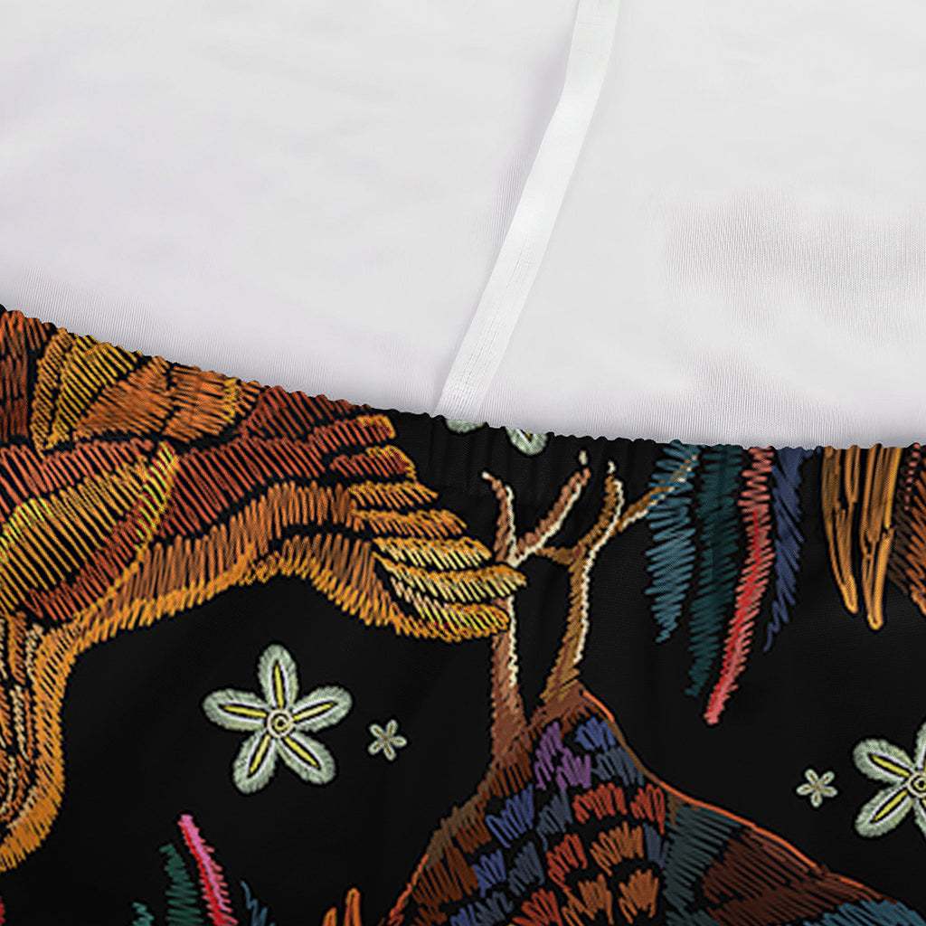 Embroidery Rooster Pattern Print Sofa Cover