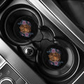 Embroidery Tiger And Flower Print Car Coasters