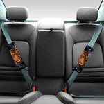 Embroidery Tiger And Flower Print Car Seat Belt Covers