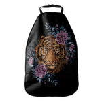 Embroidery Tiger And Flower Print Car Seat Organizers