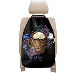 Embroidery Tiger And Flower Print Car Seat Organizers