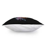 Embroidery Tiger And Flower Print Pillow Cover