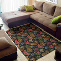 Embroidery Tropical Pattern Print Floor Mat