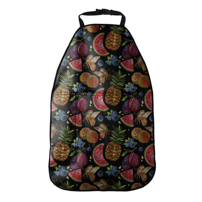 Embroidery Tropical Pattern Print Car Seat Organizers