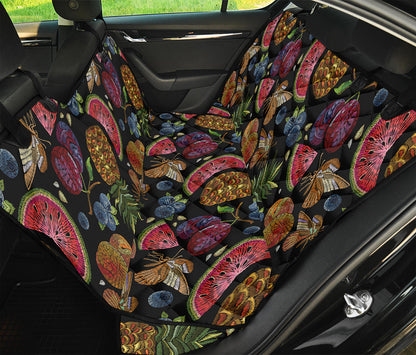 Embroidery Tropical Pattern Print Pet Car Back Seat Cover