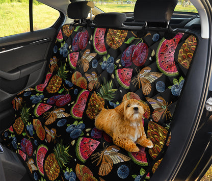 Embroidery Tropical Pattern Print Pet Car Back Seat Cover