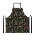 Embroidery Tulip Pattern Print Apron