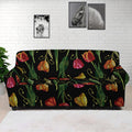 Embroidery Tulip Pattern Print Sofa Cover