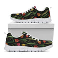 Embroidery Tulip Pattern Print White Running Shoes