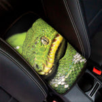 Emerald Tree Boa Snake Print Car Center Console Cover