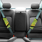 Emerald Tree Boa Snake Print Car Seat Belt Covers