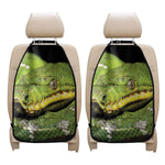 Emerald Tree Boa Snake Print Car Seat Organizers