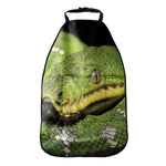 Emerald Tree Boa Snake Print Car Seat Organizers