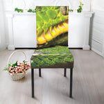 Emerald Tree Boa Snake Print Dining Chair Slipcover