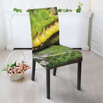 Emerald Tree Boa Snake Print Dining Chair Slipcover
