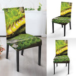 Emerald Tree Boa Snake Print Dining Chair Slipcover