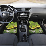 Emerald Tree Boa Snake Print Front and Back Car Floor Mats