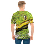 Emerald Tree Boa Snake Print Men's T-Shirt