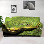 Emerald Tree Boa Snake Print Sofa Cover
