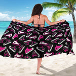 Emo Shoes Pattern Print Beach Sarong Wrap