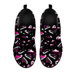 Emo Shoes Pattern Print Black Sneakers