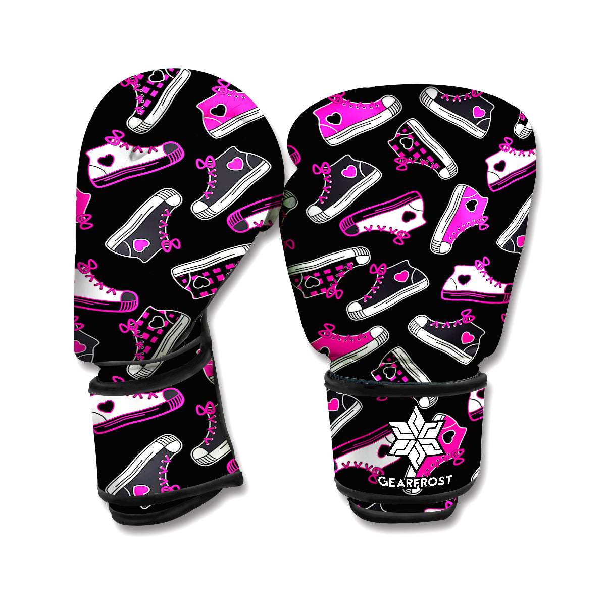 Emo Shoes Pattern Print Boxing Gloves