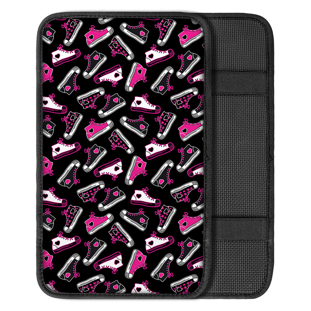 Emo Shoes Pattern Print Car Center Console Cover