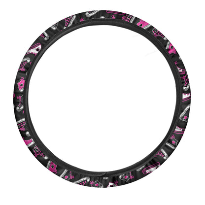 Emo Shoes Pattern Print Car Steering Wheel Cover