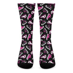Emo Shoes Pattern Print Crew Socks