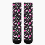 Emo Shoes Pattern Print Crew Socks