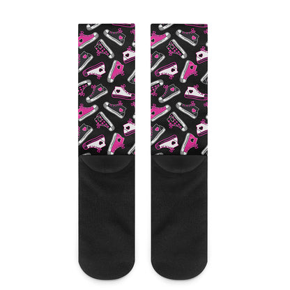 Emo Shoes Pattern Print Crew Socks