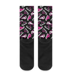 Emo Shoes Pattern Print Crew Socks