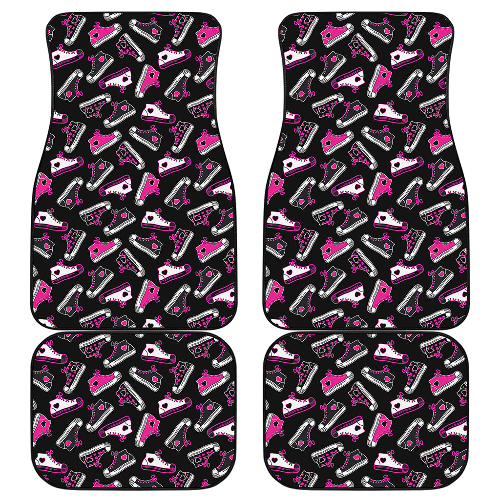 Emo Shoes Pattern Print Front and Back Car Floor Mats