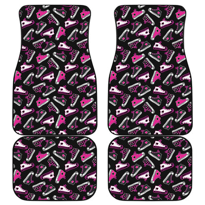 Emo Shoes Pattern Print Front and Back Car Floor Mats