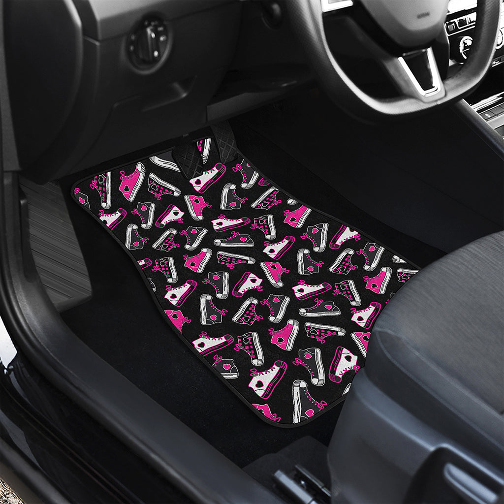 Emo Shoes Pattern Print Front and Back Car Floor Mats