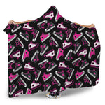 Emo Shoes Pattern Print Hooded Blanket