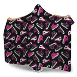 Emo Shoes Pattern Print Hooded Blanket