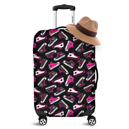 Emo Shoes Pattern Print Luggage Cover