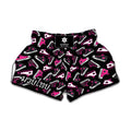 Emo Shoes Pattern Print Muay Thai Boxing Shorts
