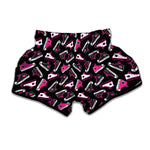 Emo Shoes Pattern Print Muay Thai Boxing Shorts