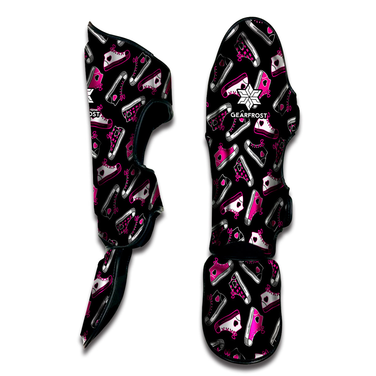 Emo Shoes Pattern Print Muay Thai Shin Guard