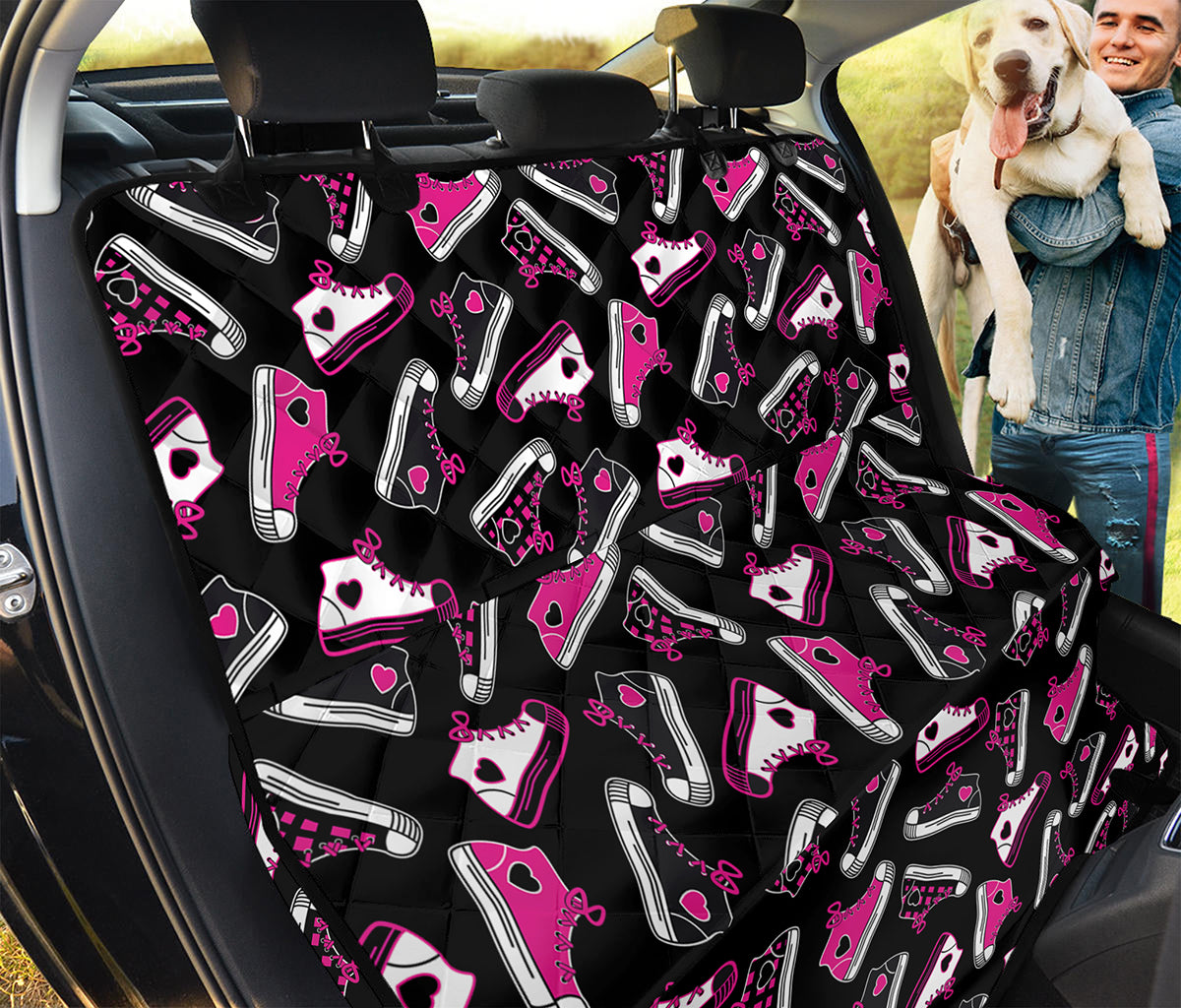 Emo Shoes Pattern Print Pet Car Back Seat Cover
