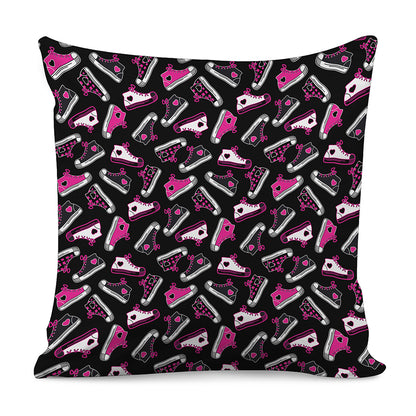 Emo Shoes Pattern Print Pillow Cover