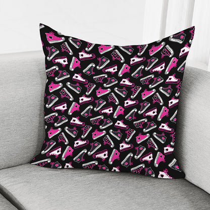 Emo Shoes Pattern Print Pillow Cover