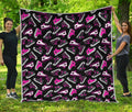 Emo Shoes Pattern Print Quilt