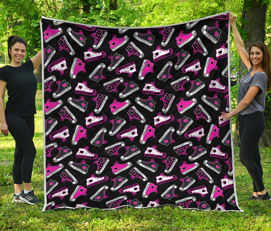 Emo Shoes Pattern Print Quilt
