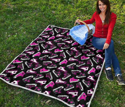 Emo Shoes Pattern Print Quilt