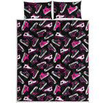 Emo Shoes Pattern Print Quilt Bed Set