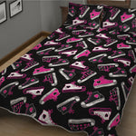 Emo Shoes Pattern Print Quilt Bed Set