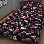 Emo Shoes Pattern Print Quilt Bed Set
